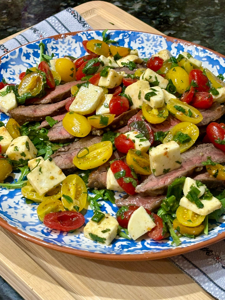 Caprese(ish) Steak Salad